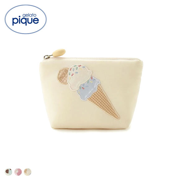 ジェラートピケ アイスモチーフミニポーチ ジェラピケ gelato pique
