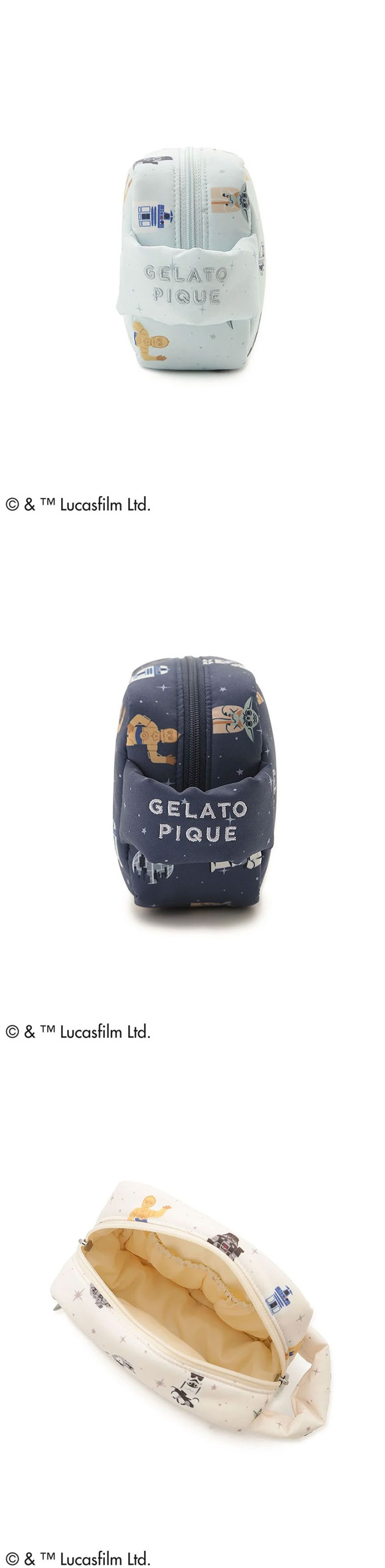 ジェラートピケ STAR WARS 総柄ポーチ ジェラピケ スターウォーズ gelato pique