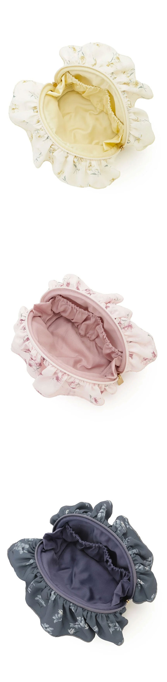 ジェラートピケ 母の日 フラワー柄シフォンポーチ ジェラピケ gelato pique バレンタイン