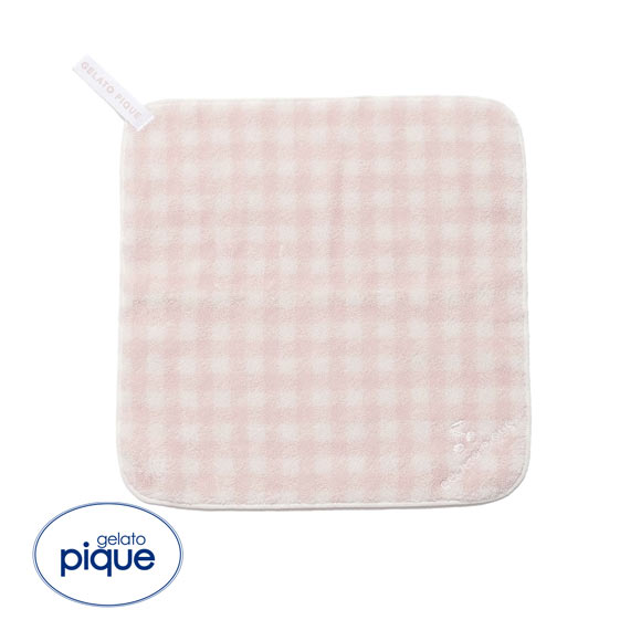 ジェラートピケ ギンガムチェックループ付きタオル ジェラピケ gelato pique