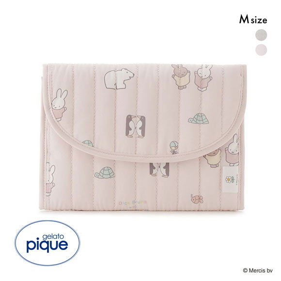 ジェラートピケ Dick Bruna キルティング総柄母子手帳ケースM ジェラピケ gelato pique