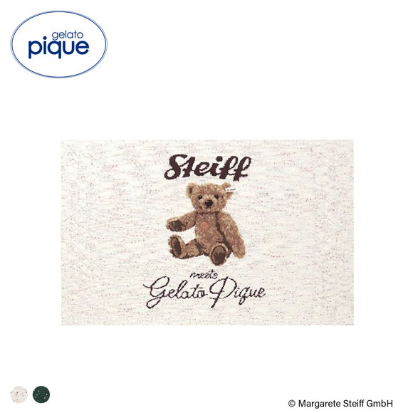 ジェラートピケ レディース シュタイフ パウダーネップジャガードブランケット ジェラピケ gelato pique Steiff