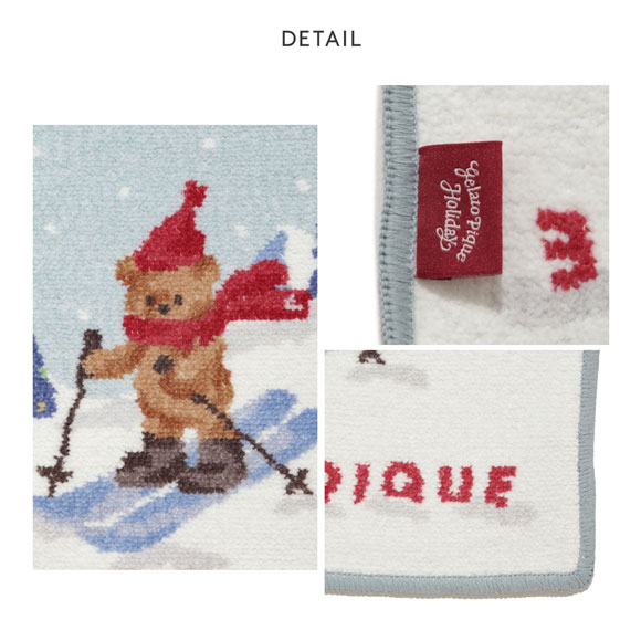 ジェラートピケ HOLIDAY シェニール織ハンドタオル ジェラピケ gelato pique