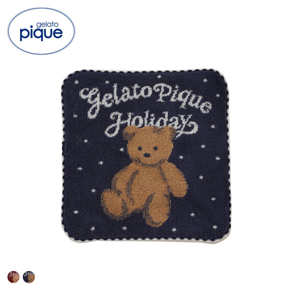 ジェラートピケ HOLIDAY ベアハンドタオル ジェラピケ gelato pique