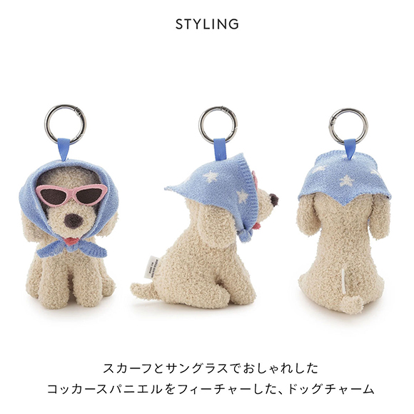 ジェラートピケ スカーフDOGチャーム ジェラピケ gelato pique