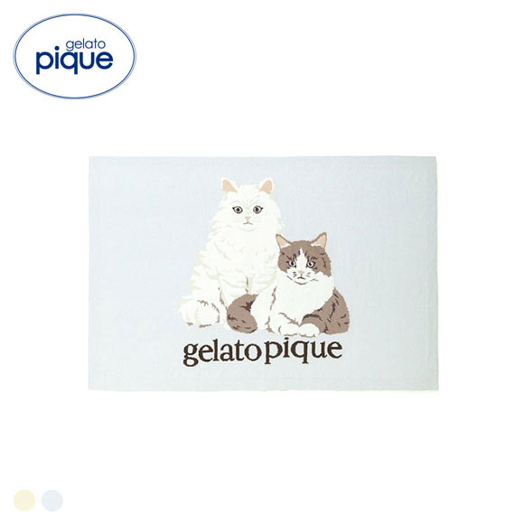 ジェラートピケ キャットジャガードブランケット ジェラピケ gelato pique 猫の日
