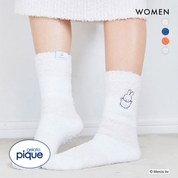 ジェラートピケ gelato pique レディース 【Dick Bruna】ベビモコボーダーソックス ジェラピケ