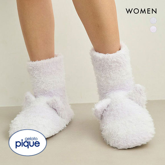 ジェラートピケ gelato pique レディース 【PIQUE MONSTER】ルームブーツ ジェラピケ