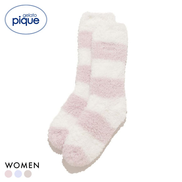 ジェラートピケ ジェラート2ボーダーソックス ジェラピケ gelato pique