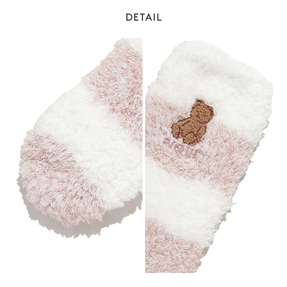 ジェラートピケ レディース ベアさがらメランジ２ボーダーソックス ジェラピケ パジャマ ルームウェア gelato pique