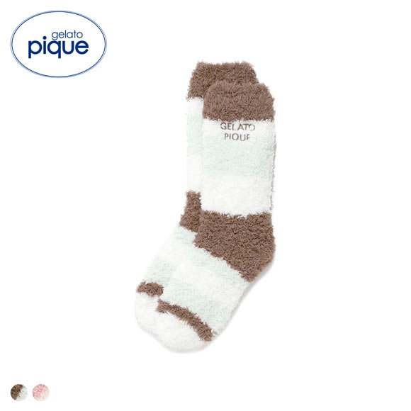 ジェラートピケ レディース ジェラートランダムボーダーソックス ジェラピケ gelato pique