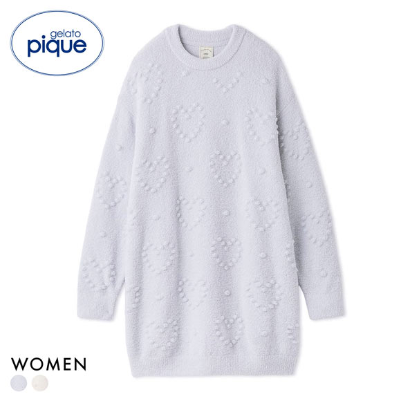 ジェラートピケ レディース ハート柄ワンピース ジェラピケ パジャマ ルームウェア gelato pique