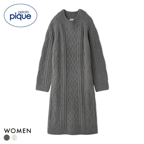 ジェラートピケ レディース スフレアランワンピース ジェラピケ パジャマ ルームウェア gelato pique