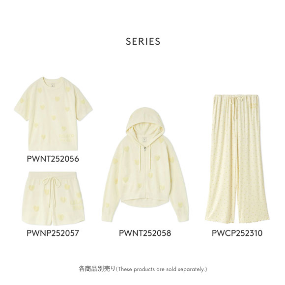 ジェラートピケ レディース ハートジャガードショートパンツ ジェラピケ パジャマ gelato pique