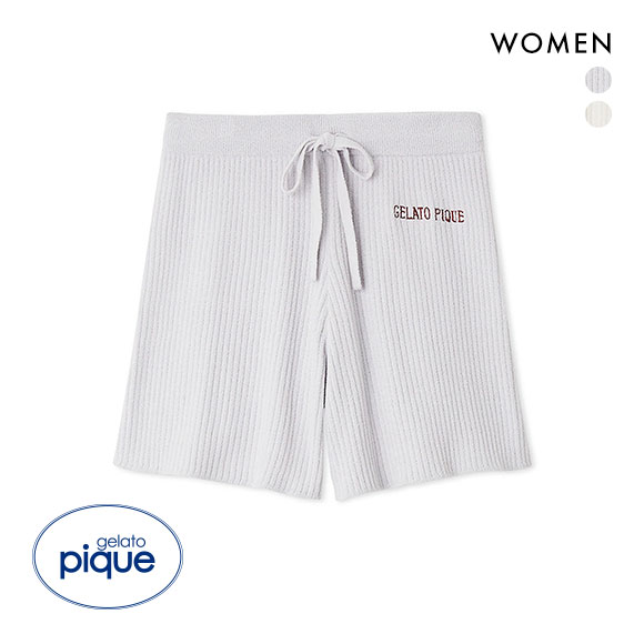 ジェラートピケ レディース リブショートパンツ ジェラピケ パジャマ ルームウェア gelato pique