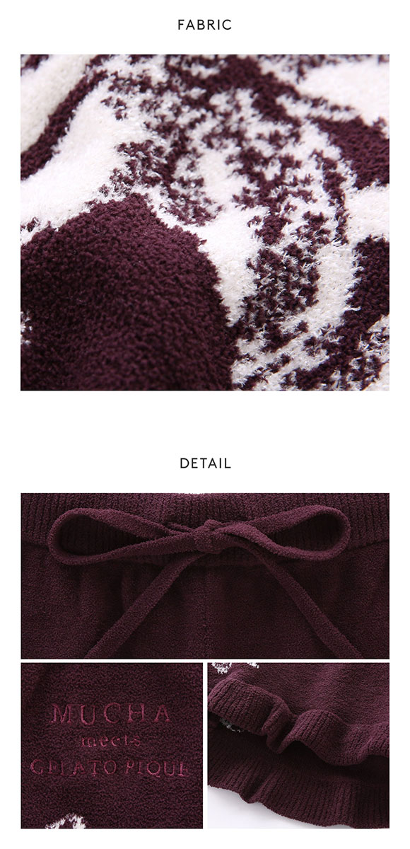 ジェラートピケ レディース MUCHA リリージャガードショートパンツ ミュシャ ジェラピケ パジャマ ルームウェア gelato pique