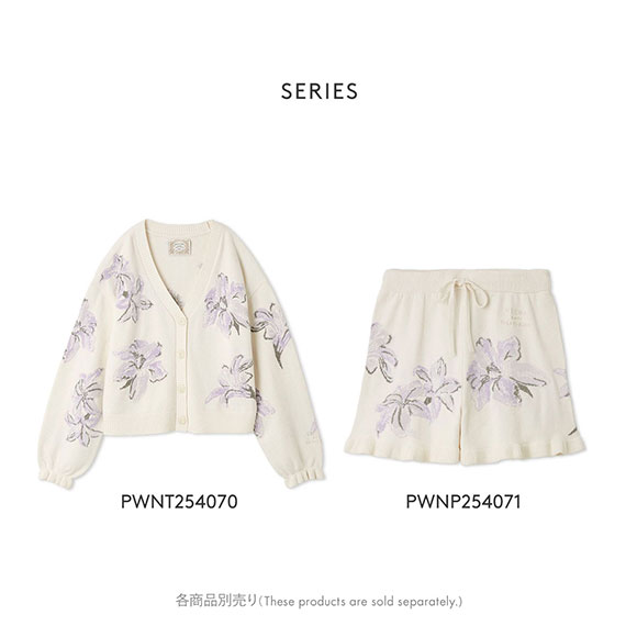 ジェラートピケ レディース MUCHA リリージャガードショートパンツ ミュシャ ジェラピケ パジャマ ルームウェア gelato pique