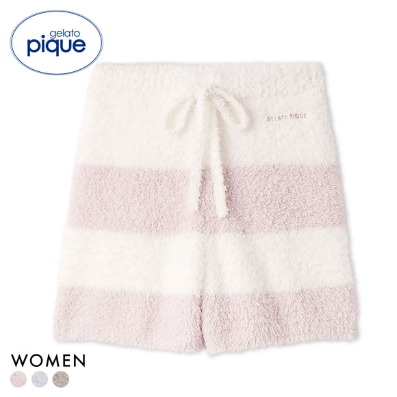ジェラートピケ レディース ジェラート2ボーダーショートパンツ ジェラピケ gelato pique