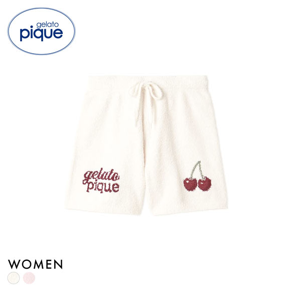 ジェラートピケ レディース ベビモコチェリージャガードショートパンツ ジェラピケ パジャマ ルームウェア gelato pique