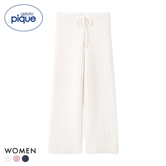 ジェラートピケ レディース パウダーロングパンツ ジェラピケ パジャマ ルームウェア gelato pique