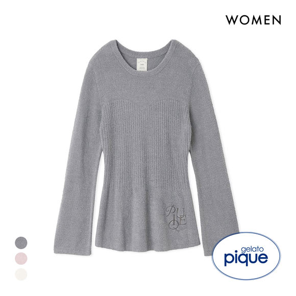 ジェラートピケ レディース 調温スムーズィーリブプルオーバー ジェラピケ パジャマ ルームウェア gelato pique