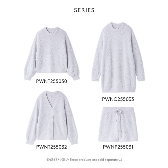 ジェラートピケ レディース ハート柄カーディガン ジェラピケ パジャマ ルームウェア gelato pique