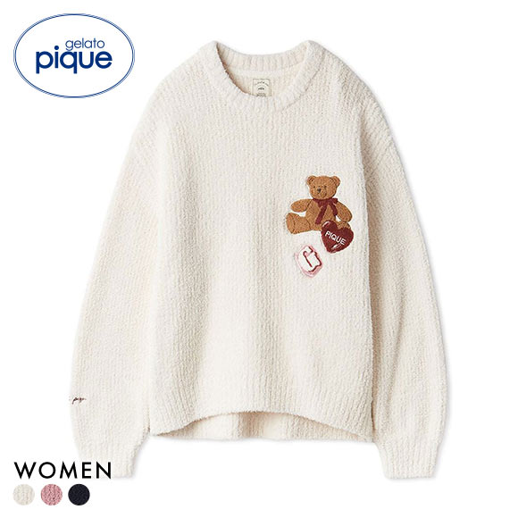 ジェラートピケ レディース ベビモコベアさがらプルオーバー ジェラピケ パジャマ ルームウェア gelato pique フェイバリット