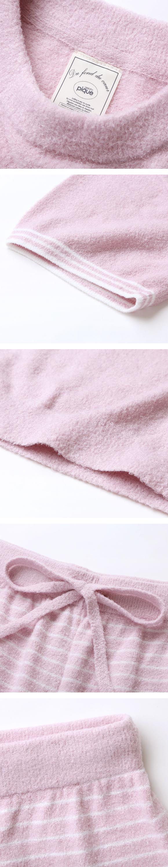 ジェラートピケ レディース スムーズィーロゴジャガードプルオーバー＆ショートパンツセット 上下セット ジェラピケ