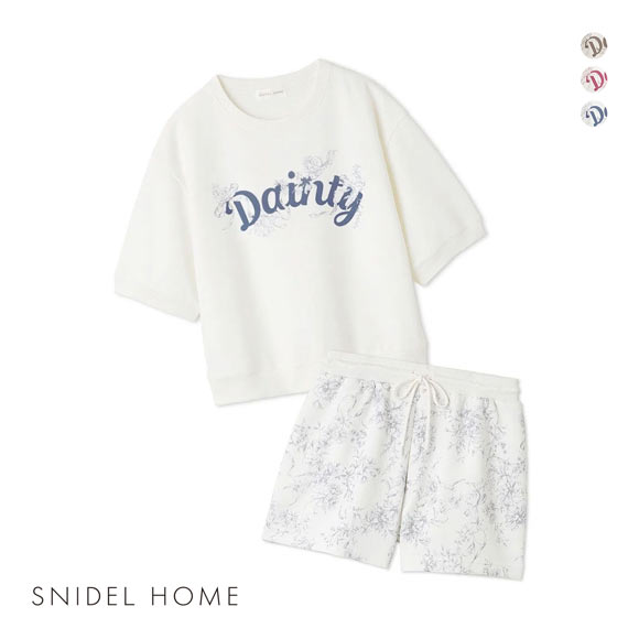 スナイデルホーム スウェットセットアップ パジャマ ルームウェア リボン SNIDEL HOME