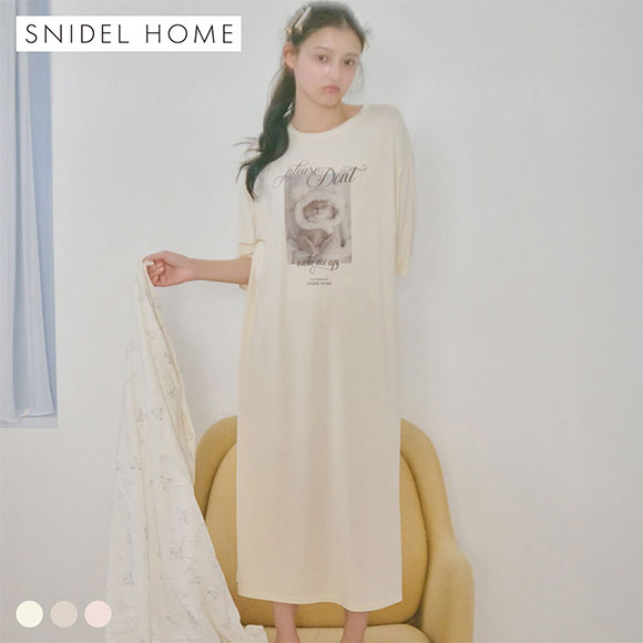 スナイデルホーム KOROMO 接触冷感 Tシャツワンピース パジャマ ルームウェア SNIDEL HOME