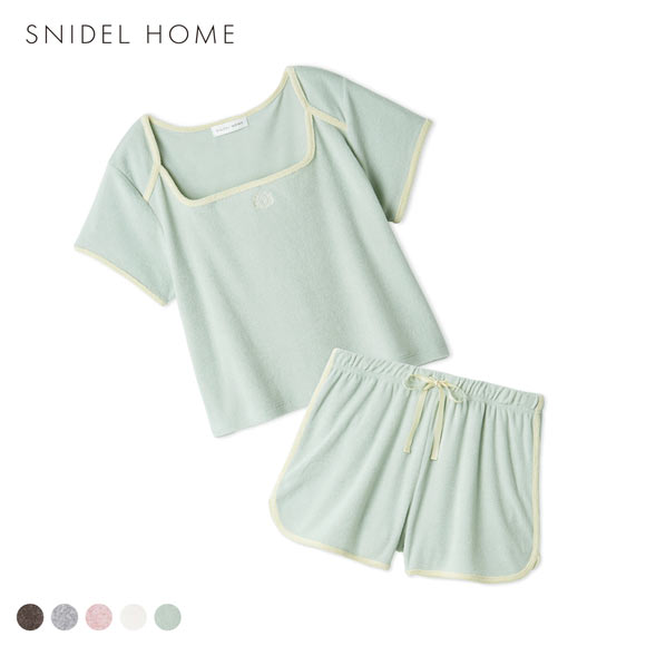スナイデルホーム sorbet light 接触冷感 パイルセットアップ 上下セット パジャマ ルームウェア SNIDEL HOME