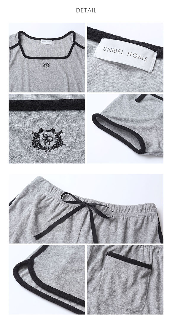 スナイデルホーム sorbet light 接触冷感 パイルセットアップ 上下セット パジャマ ルームウェア SNIDEL HOME