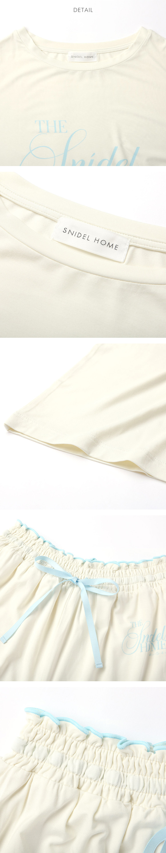 スナイデルホーム 接触冷感 ロゴTシャツセットアップ 上下セット パジャマ ルームウェア SNIDEL HOME