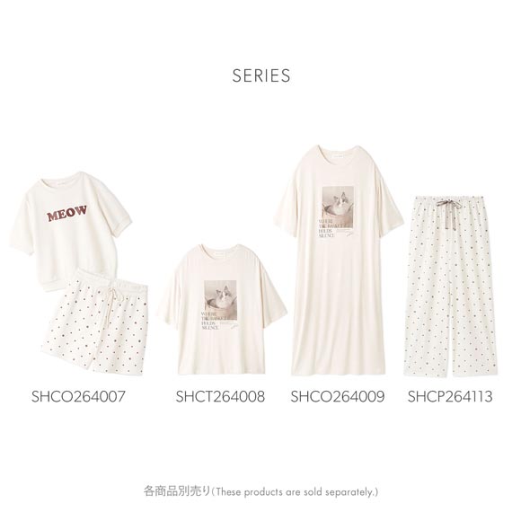 スナイデルホーム 接触冷感 ネコTシャツワンピース パジャマ ルームウェア SNIDEL HOME