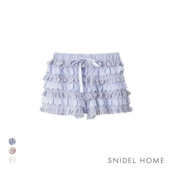 スナイデルホーム フリルレースカットショートパンツ SNIDEL HOME