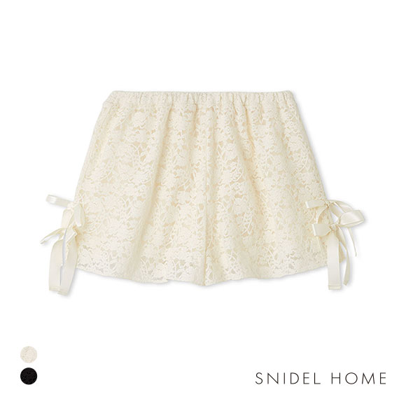 スナイデルホーム Halloween レースリボンショートパンツ SNIDEL HOME