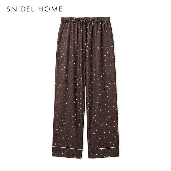 スナイデルホーム メンズ ドット柄ロングパンツ パジャマ ルームウェア SNIDEL HOME Valentine バレンタイン