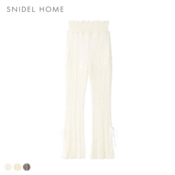 スナイデルホーム レースレギンスパンツ パジャマ ルームウェア SNIDEL HOME