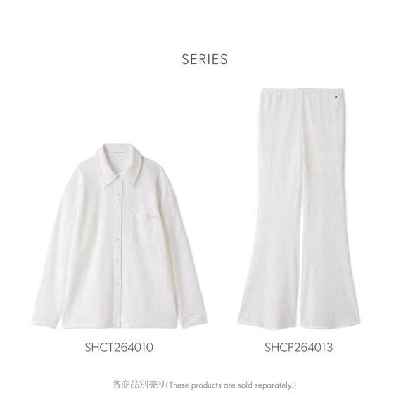 スナイデルホーム カーテンレースフレアパンツ パジャマ ルームウェア SNIDEL HOME