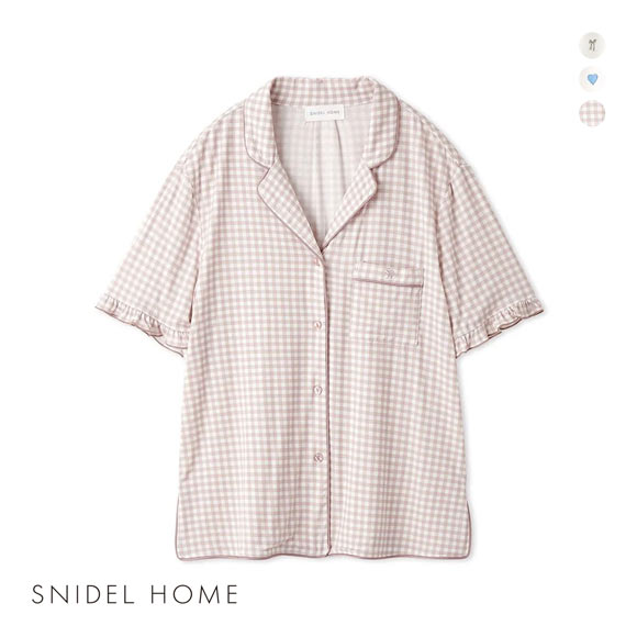 スナイデルホーム バリエ開襟シャツ パジャマ ルームウェア SNIDEL HOME