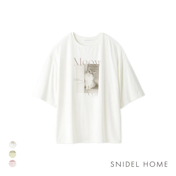 スナイデルホーム CAT Tシャツ 接触冷感 SNIDEL HOME