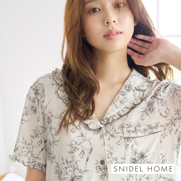 スナイデルホーム 接触冷感 カットレーヨン開襟シャツ SNIDEL HOME