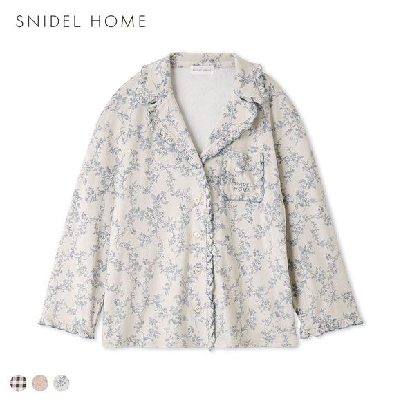 スナイデルホーム シルキーフリース開襟シャツ SNIDEL HOME