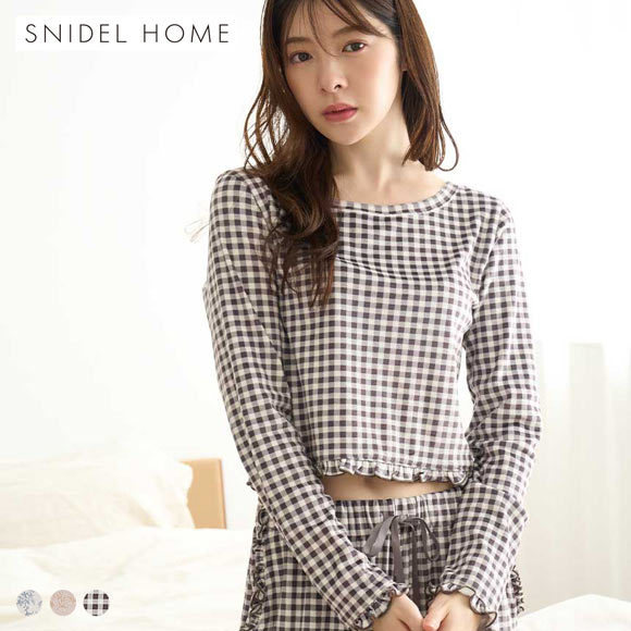 スナイデルホーム シルキーフリースロングTシャツ SNIDEL HOME