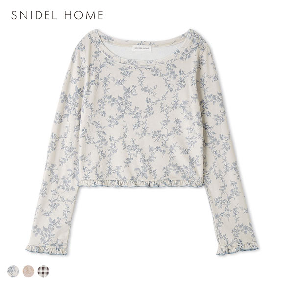 スナイデルホーム シルキーフリースロングTシャツ SNIDEL HOME