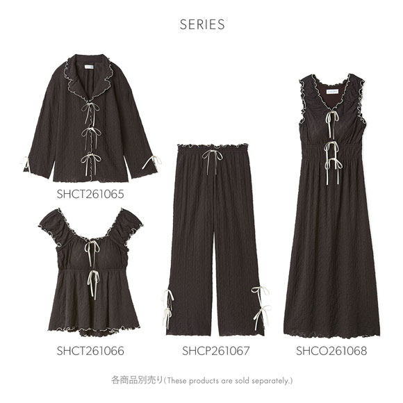 スナイデルホーム カットレース開襟シャツ パジャマ ルームウェア SNIDEL HOME