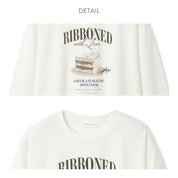 スナイデルホーム メンズ ケーキモチーフロングTシャツ パジャマ ルームウェア SNIDEL HOME Valentine バレンタイン