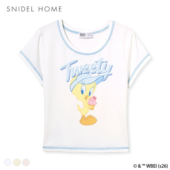 スナイデルホーム Tweety 接触冷感 ミニＴシャツ ルームウェア パジャマ SNIDEL HOME