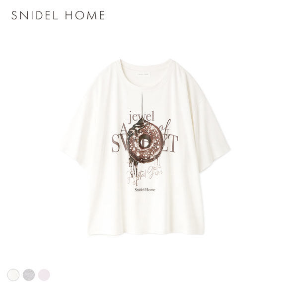 スナイデルホーム ビジュードーナッツTシャツ パジャマ ルームウェア SNIDEL HOME