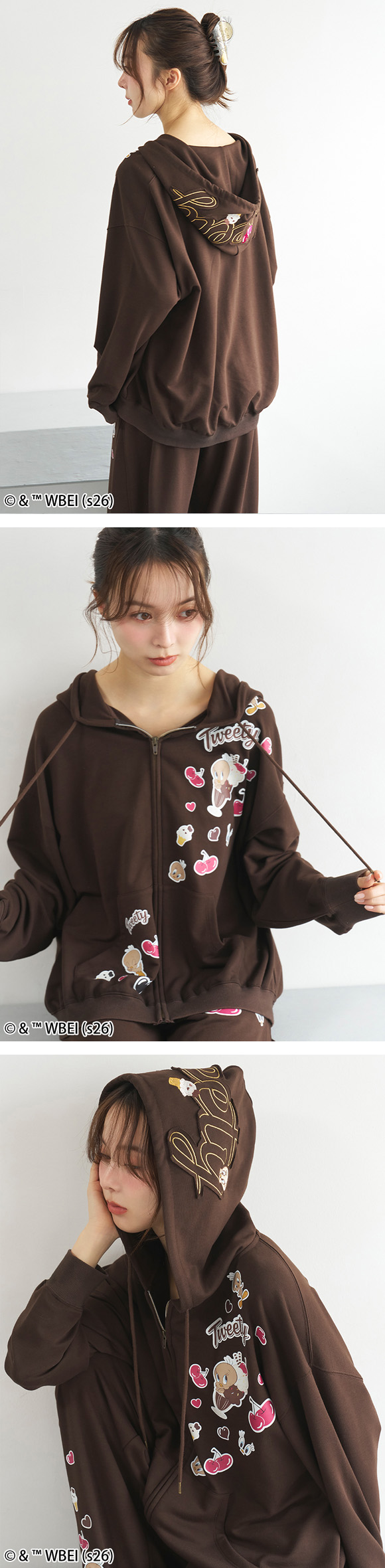 スナイデルホーム Tweety スウェットパーカー ルームウェア パジャマ SNIDEL HOME